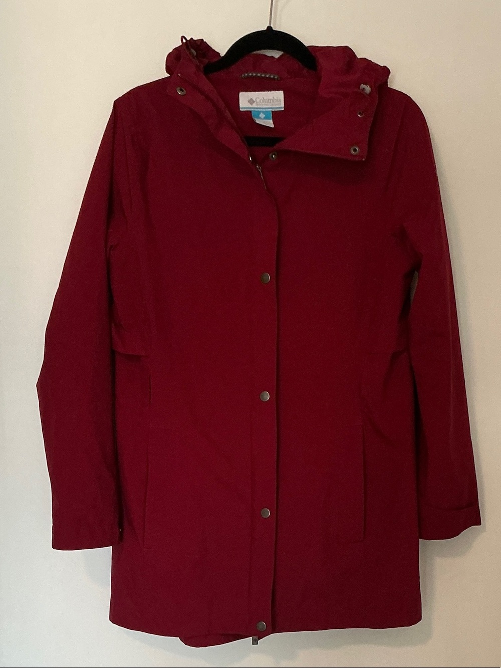 Columbia Women’s Red Hooded Trench Coat